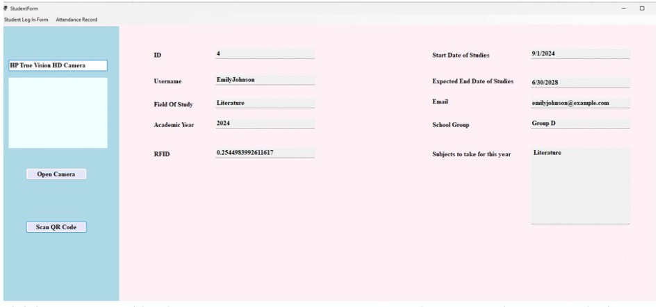 Student Registration Form